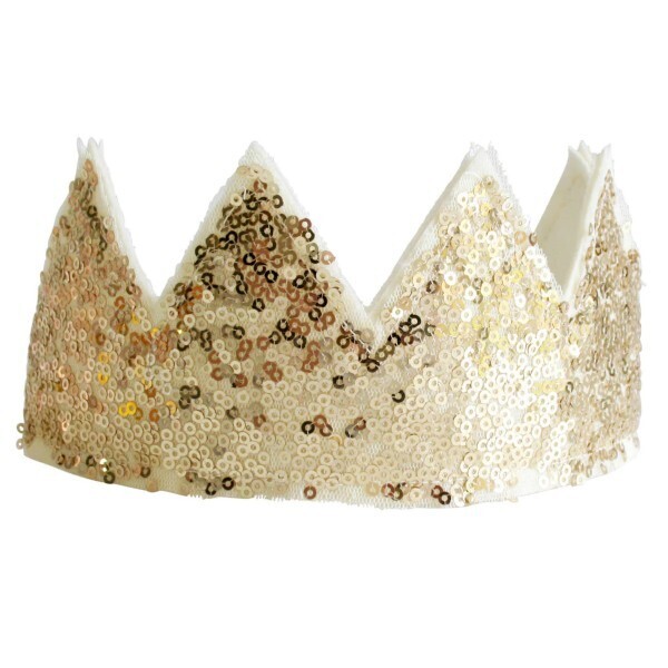 Sequin Crown Gold