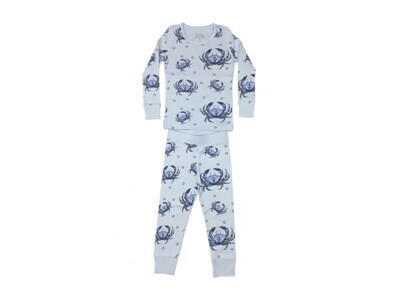 Blue Crab Pajamas 3T