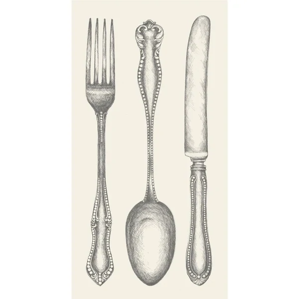 Guest Napkins Classic Cutlery
