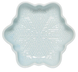 Snowflake Dish In Blue