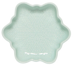 Snowflake Dish In Green
