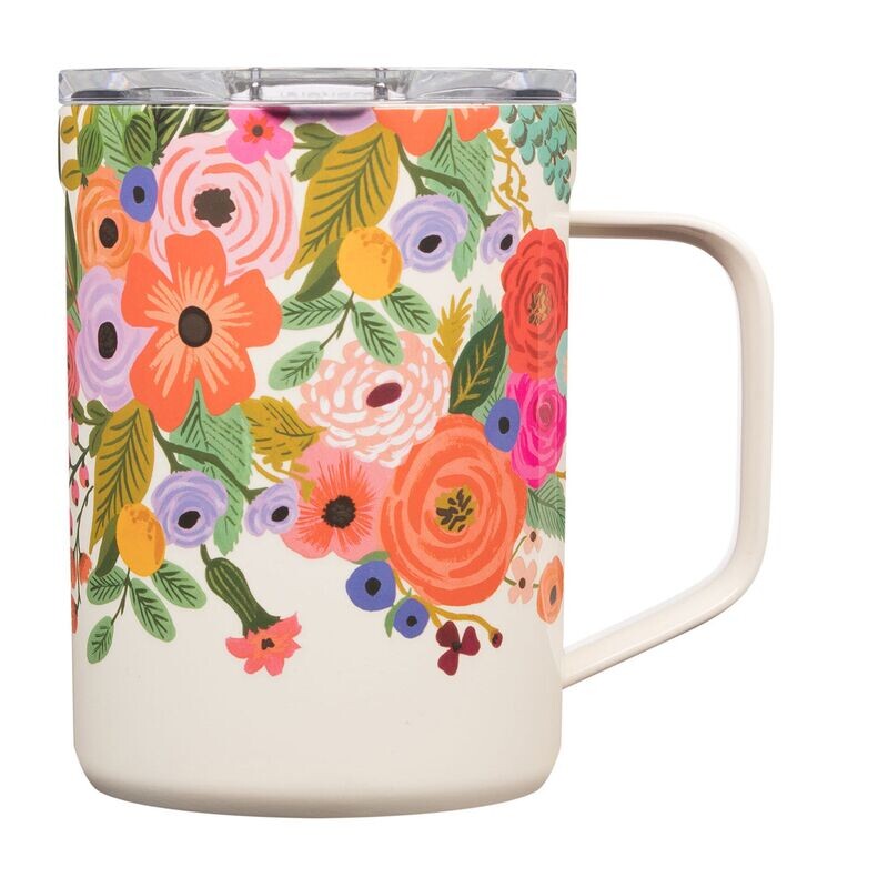 Corkcicle Mug Gloss Cream Garden Partyl 16oz