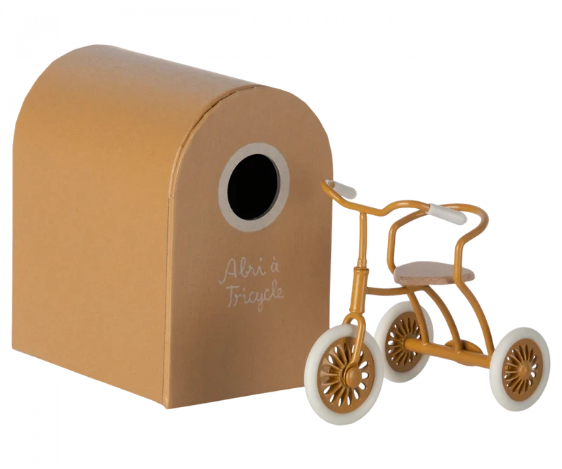 Maileg Mouse Abri a Tricycle Ochre