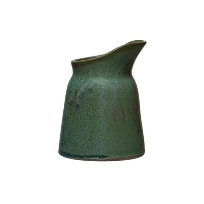 Stoneware Pitcher Green Small