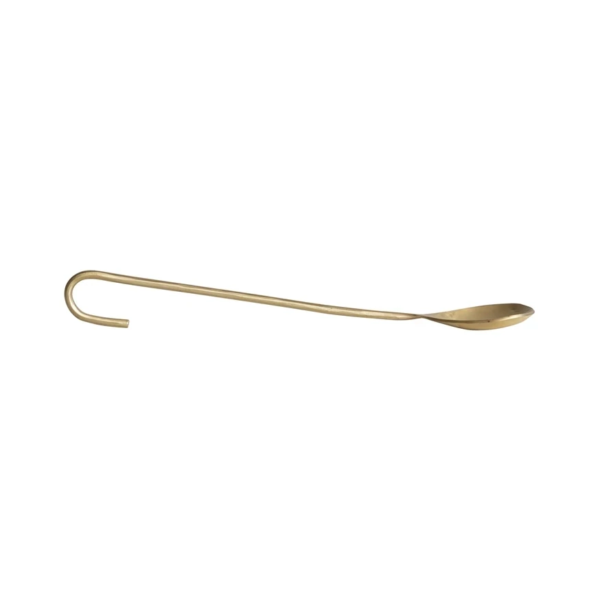 Hand Forged Brass Spoon 8-1/4" L