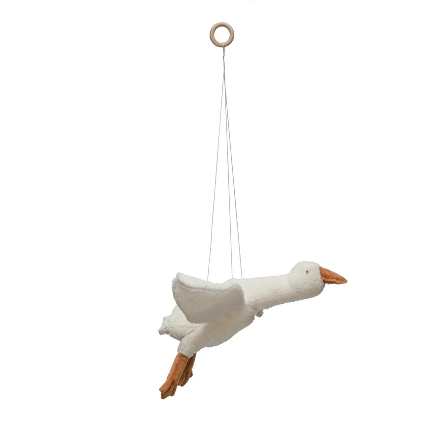 Plush Hanging Goose White And Brown 24&quot; L x 21-1/2&quot; W
