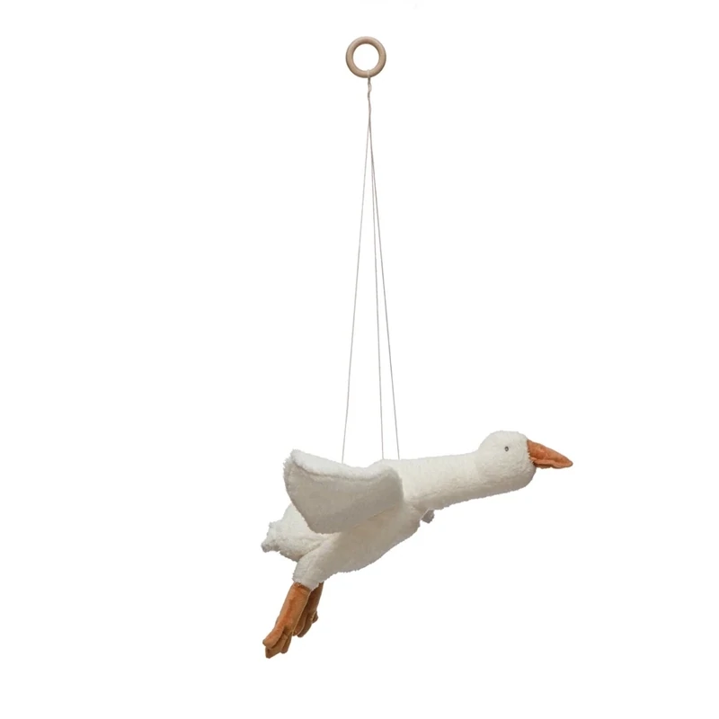 Plush Hanging Goose White And Brown 24&quot; L x 21-1/2&quot; W