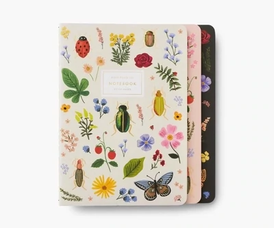 Rifle Paper Co. Notebooks Assorted Set Of 3 Curio