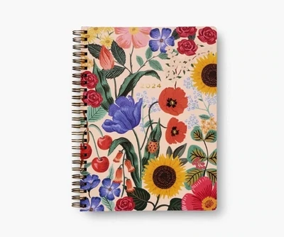 Rifle Paper Co. 12- Month Softcover Spiral Planner Blossom 2024