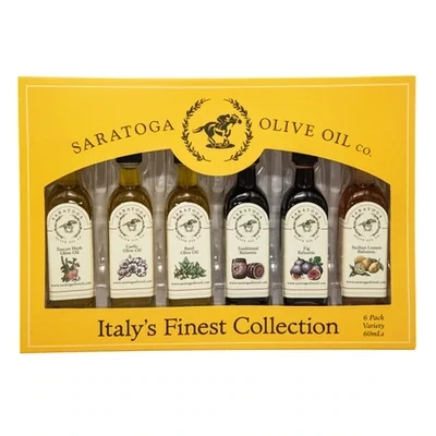 Saratoga Olive Oil And Vinegar Set Of 6 Italys Finest Collection 60ml