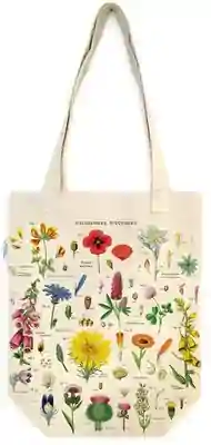 Vintage Tote Bag Wildflowers