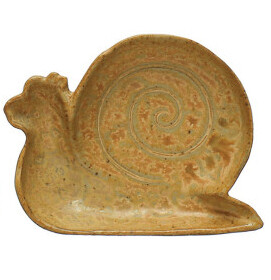 Small Stoneware Dish Snail