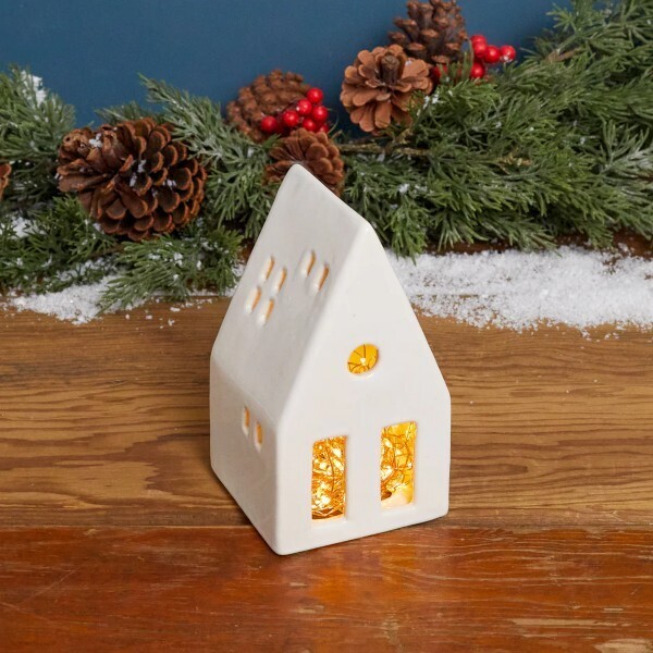 Handmade Stoneware Village House Small