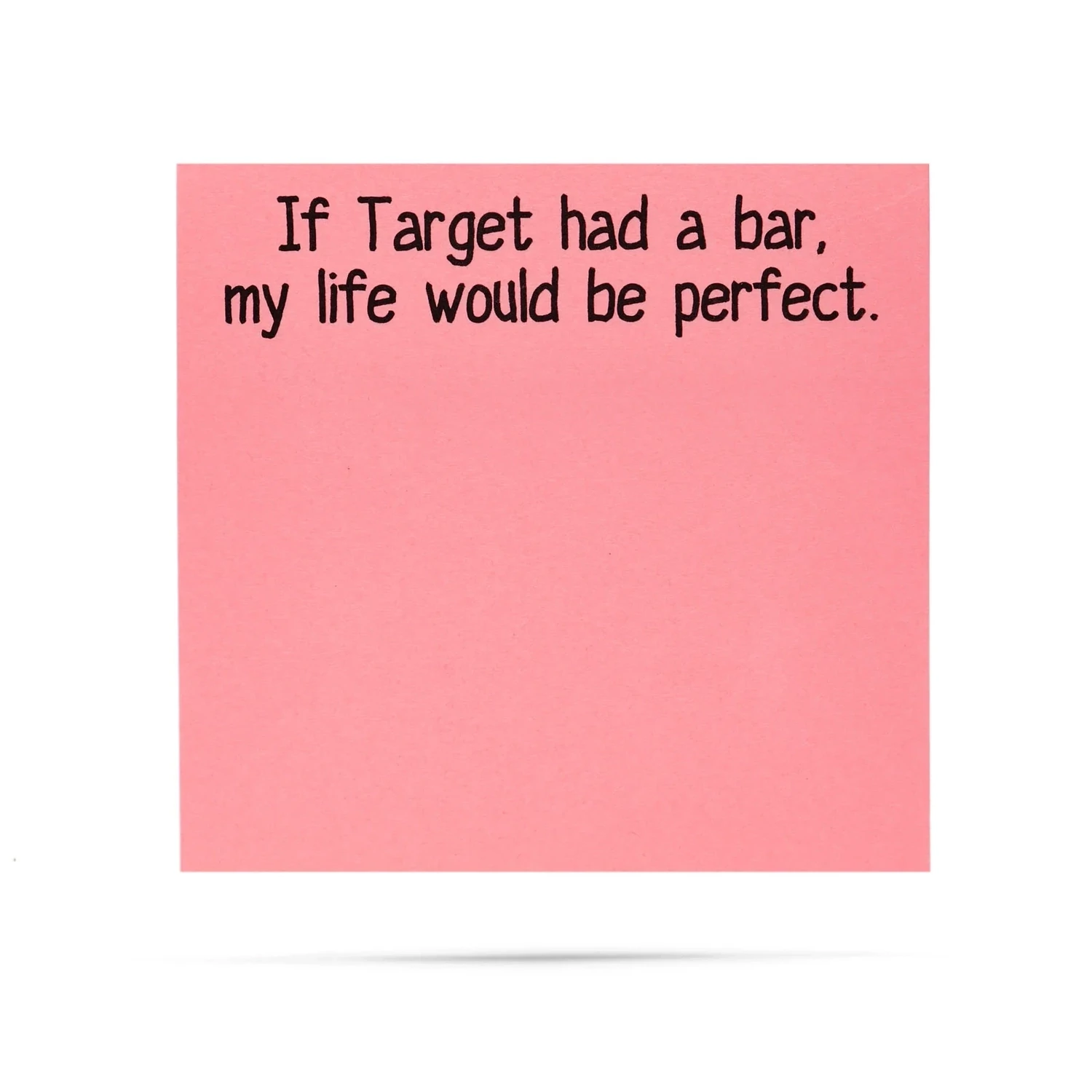 Sticky Note Pad If Target Had A Bar