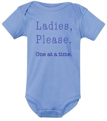 Ladies Please Blue Baby Onesie 18 Months