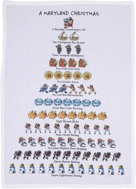 A Maryland Christmas Print Towel