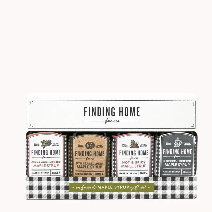 Finding Home Farms Infused Maple Syrup Gift Set Of 4