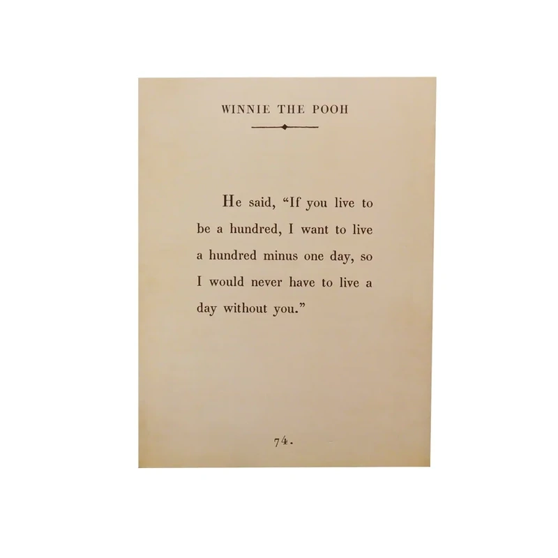 Art Poster Book Collection Winnie The Pooh 12&quot;x16&quot; Cream