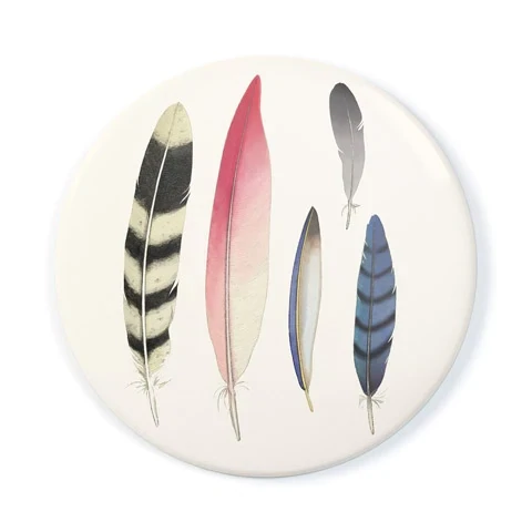 Felix Doolittle Feather Collection Pocket Mirror