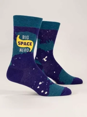 Men's Crew Socks Big Space Nerd