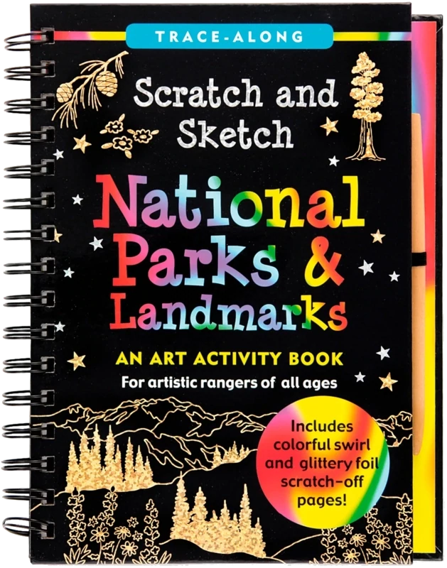 Book Scratch And Sketch National Parks &amp; Landmarks