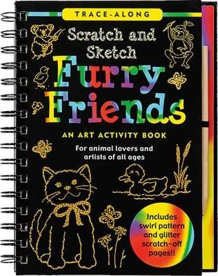 Book Scratch And Sketch Furry Friends