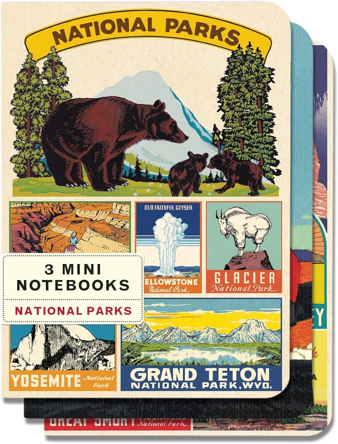 Set Of 3 Mini Notebooks National Parks