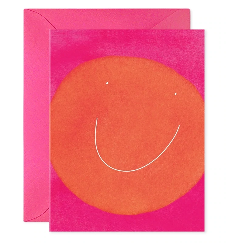 Card Orange Smiley