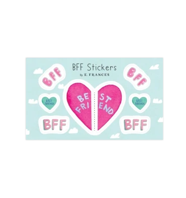 Sticker Shareable Sheet BFF Heart