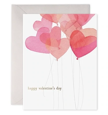 Card Valentine Balloons