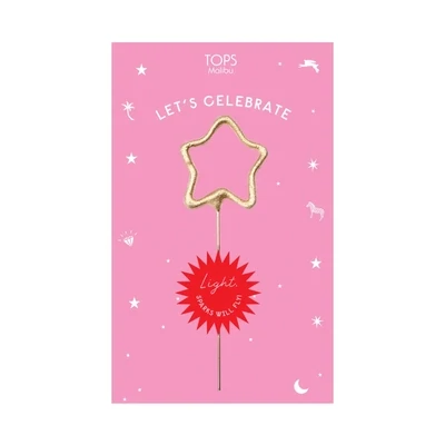 Star Sparkler Pink Card Lets Celebrate