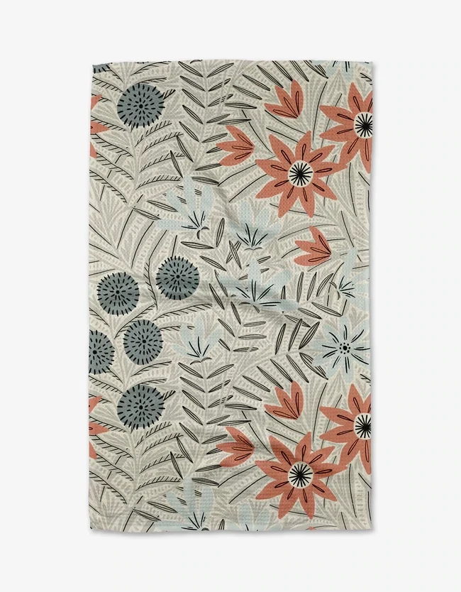 Geometry Tea Towel Teagan Cream