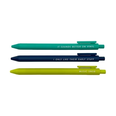 Pens For Music Snobs Set Of 3