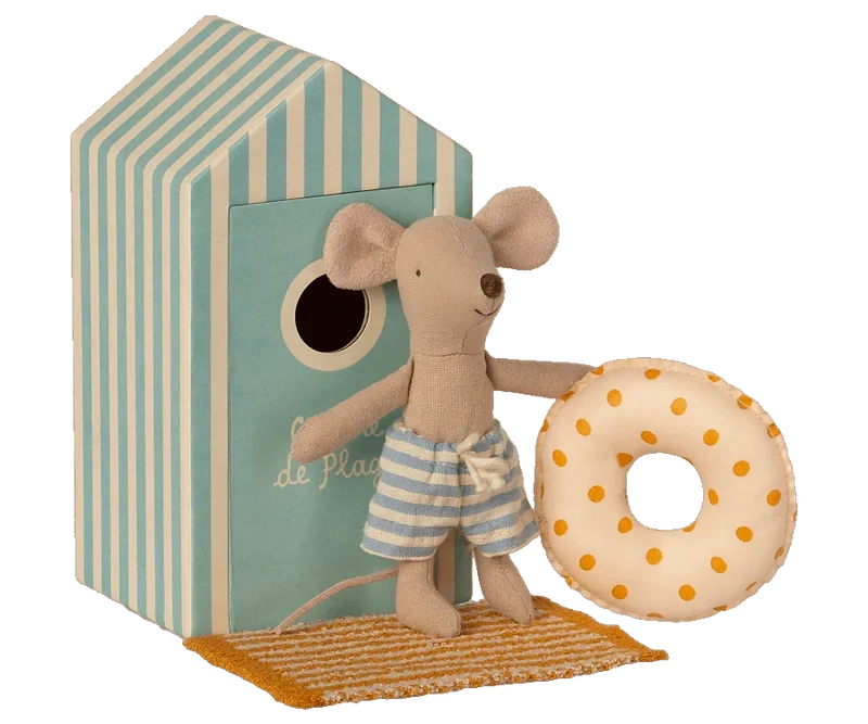 Maileg Cabine De Plage Little Brother Blue
