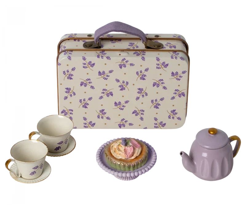 Maileg Mouse Afternoon Treat Purple Madelaine