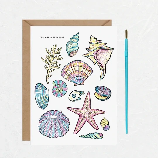 Card Paint With Water Birthday You Are A Treasure