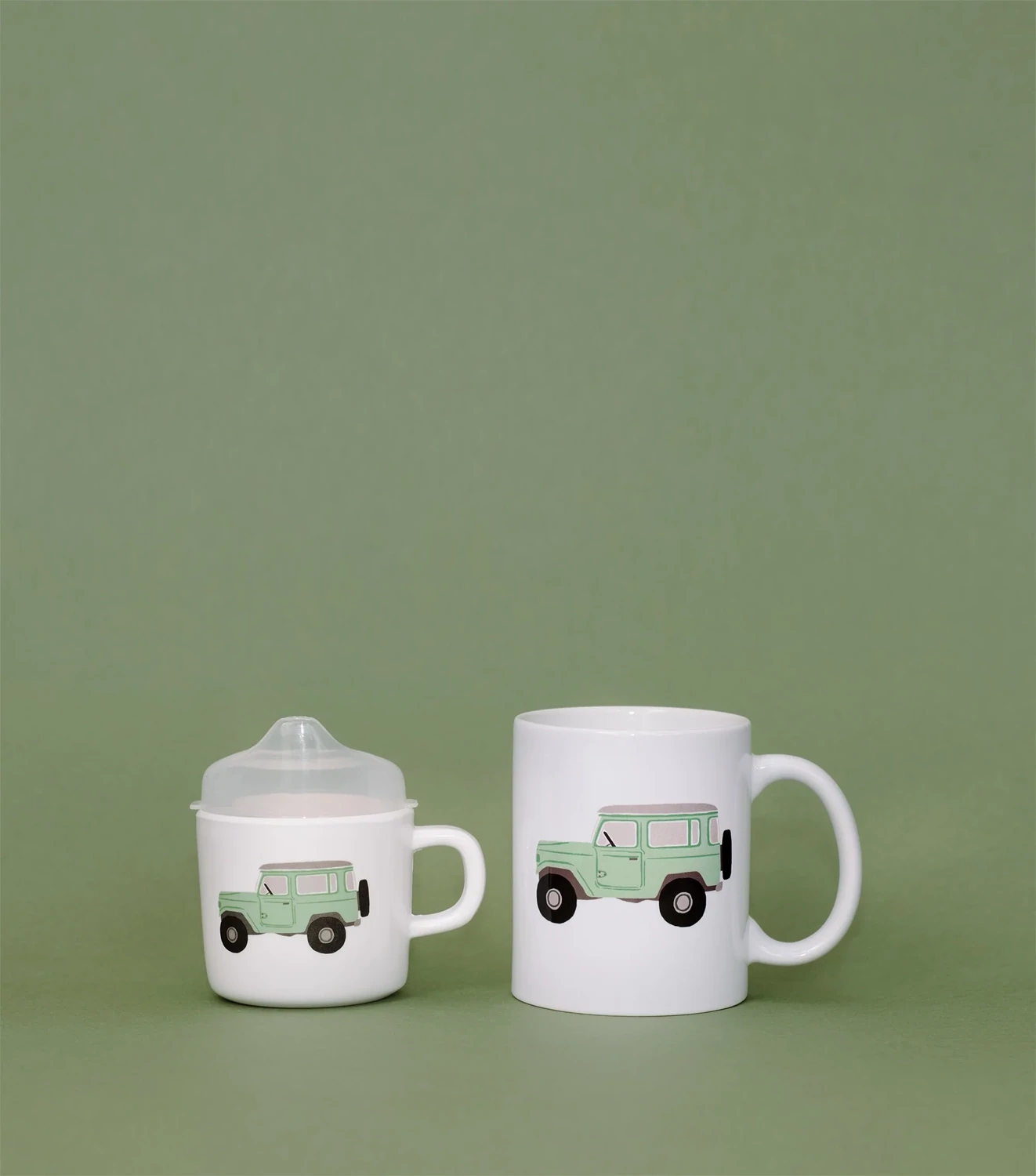 Cup Set Vintage Truck Two Of A Kind
