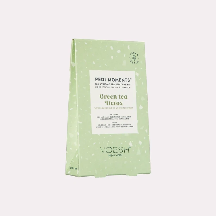 Pedi Moments DIY At Home Spa Pedicure Kit Green Tea Detox