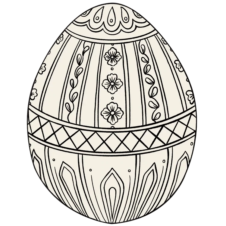 Placemat Sheets Die Cut Coloring Easter Egg 12 Sheets