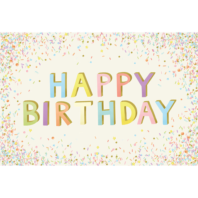 Placemats Happy Birthday Sprinkles