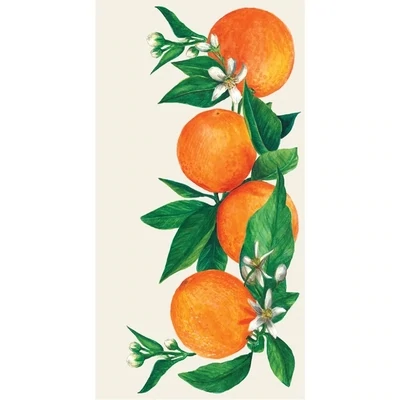 Guest Napkins Orange Orchard Pack Of 16