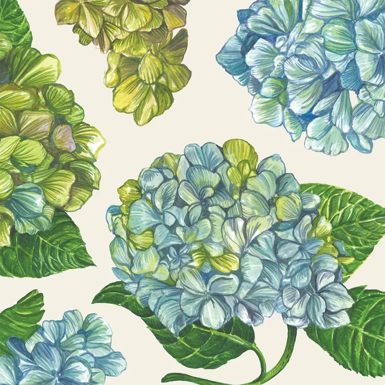Cocktail Napkins Hydrangea Pack Of 20