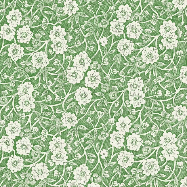 Cocktail Napkins Green Calico Pack Of 20