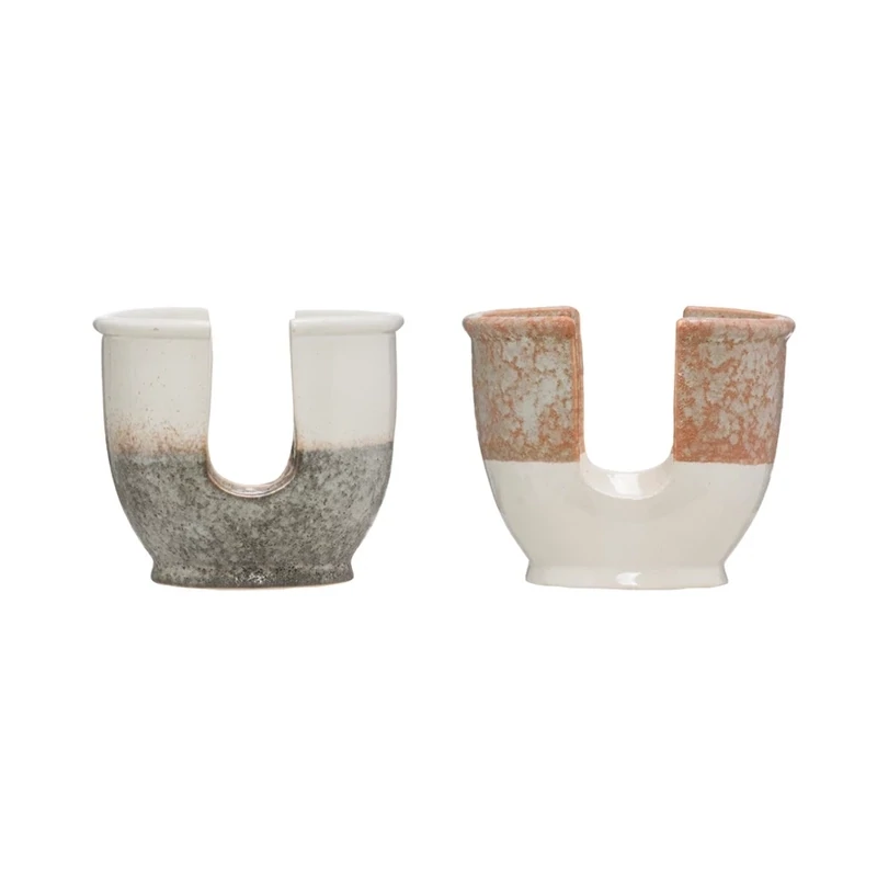 Stoneware Dish Sponge Holder Terracotta And Cream