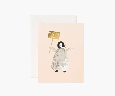 Card Welcome Penguin