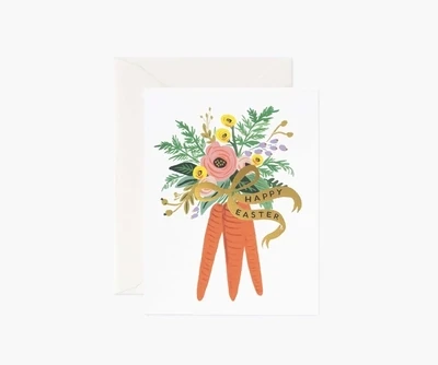 Card Carrot Bouquet