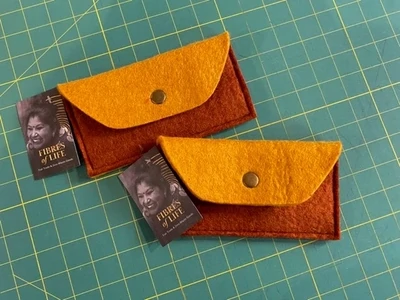 The Snap And Go Mini Organizer Pouch Burnt Orange And Mustard