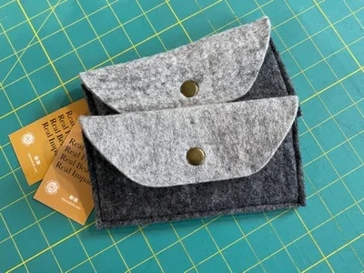The Snap And Go Mini Organizer Pouch Dark Grey And Light Grey