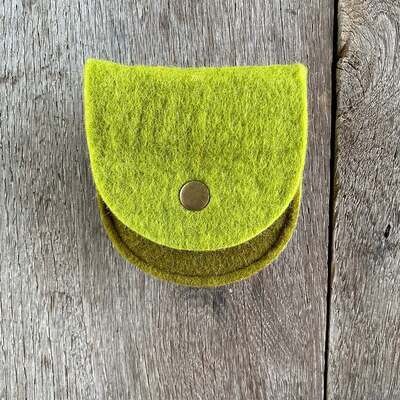 The Curve Mini Organizer Pouch Sage And Lime