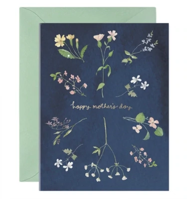 Card Mothers Day Wildflowers